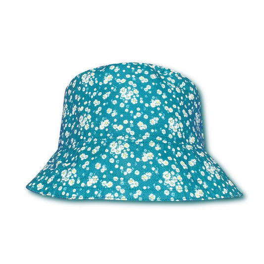 Bucket flores azul